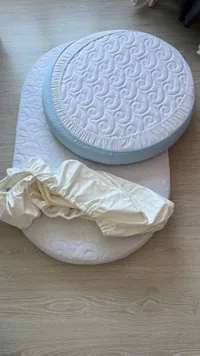 Овальный матрас детский кроватку для новорожденных, 75*125 со съемным чехлом - Image 1